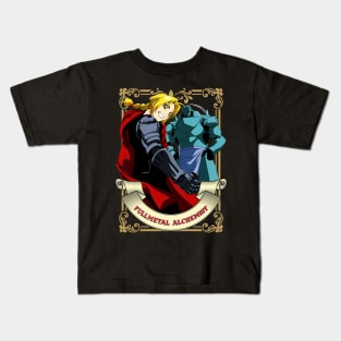 Fullmetal alchemist - Edward and Alphones Kids T-Shirt